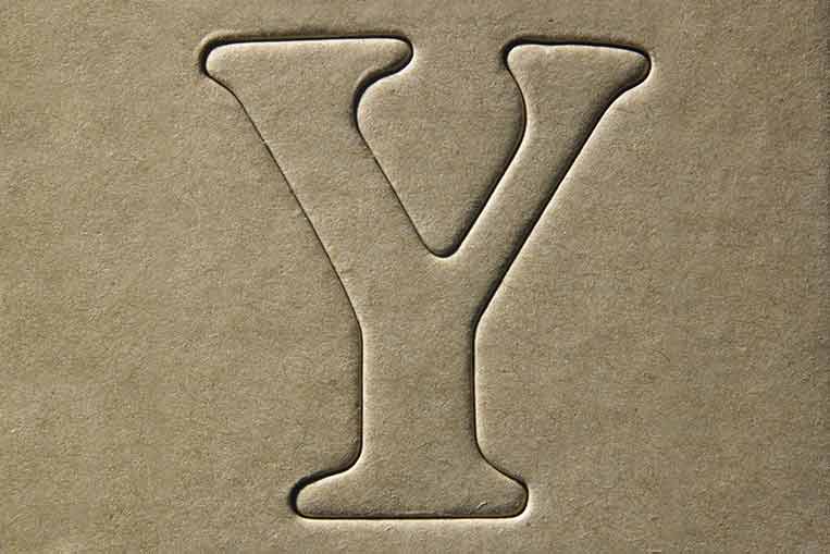 La lettera Y come icona della parola Yes