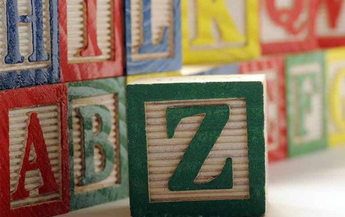 La lettera Z in un blocco verde